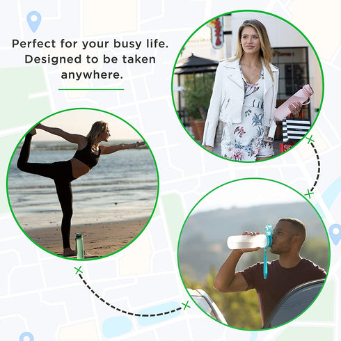 Hydracy Water Bottle with Time Marker - Large 1 Liter 32 Oz BPA Free Water Bottle -Leak Proof & No Sweat Gym Bottle with Fruit Infuser Strainer -Ideal Gift for Fitness or Sports & Outdoors - Rose Gold